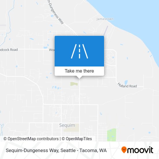 Sequim-Dungeness Way map