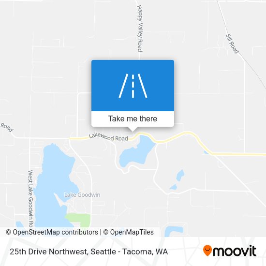 25th Drive Northwest map