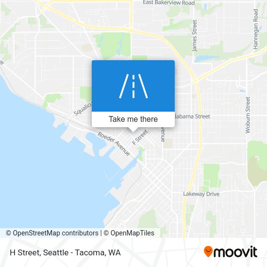 H Street map