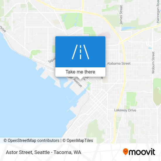 Astor Street map