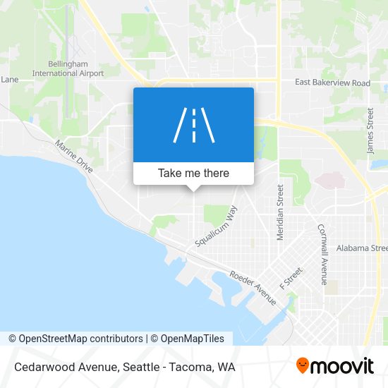 Cedarwood Avenue map