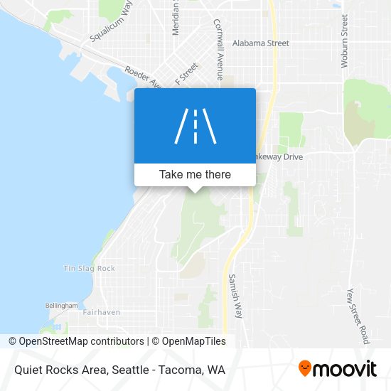 Quiet Rocks Area map