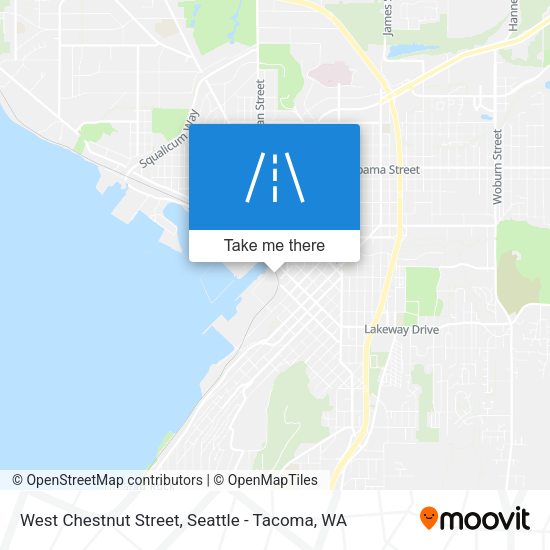 Mapa de West Chestnut Street