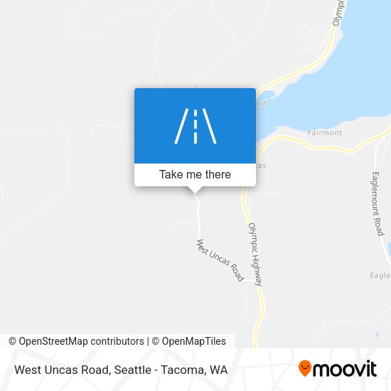 West Uncas Road map
