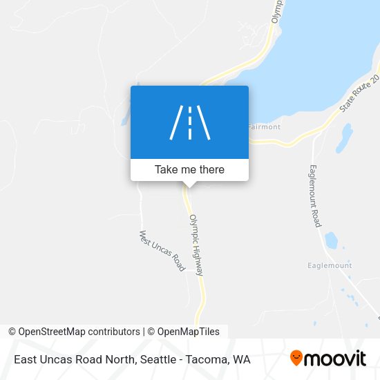 East Uncas Road North map