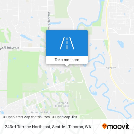 243rd Terrace Northeast map