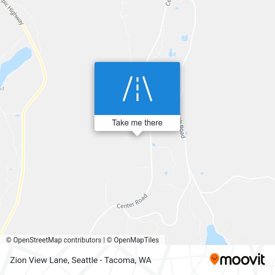 Zion View Lane map