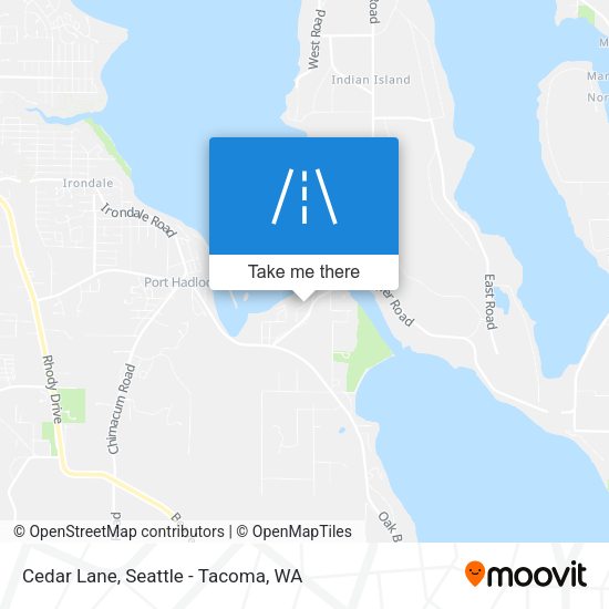 Cedar Lane map