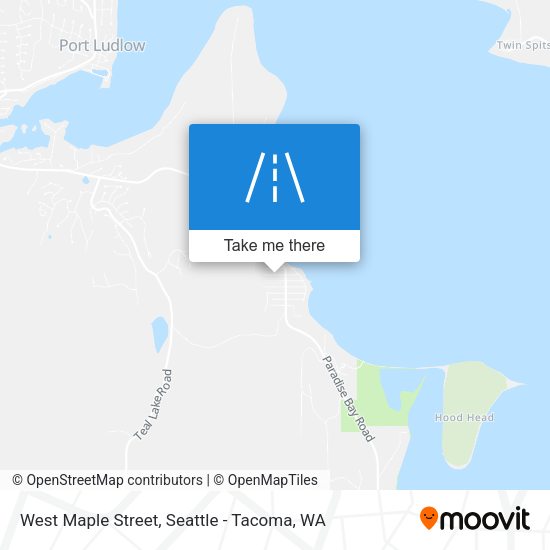 West Maple Street map