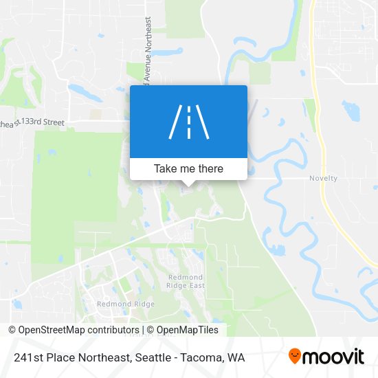 241st Place Northeast map