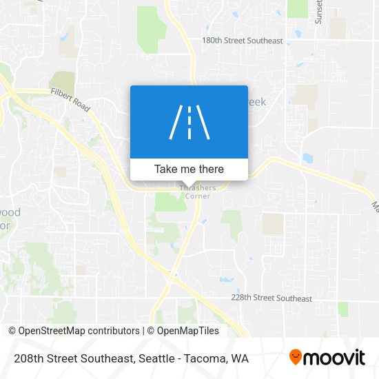 Mapa de 208th Street Southeast