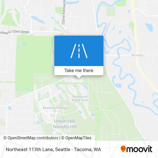 Mapa de Northeast 113th Lane
