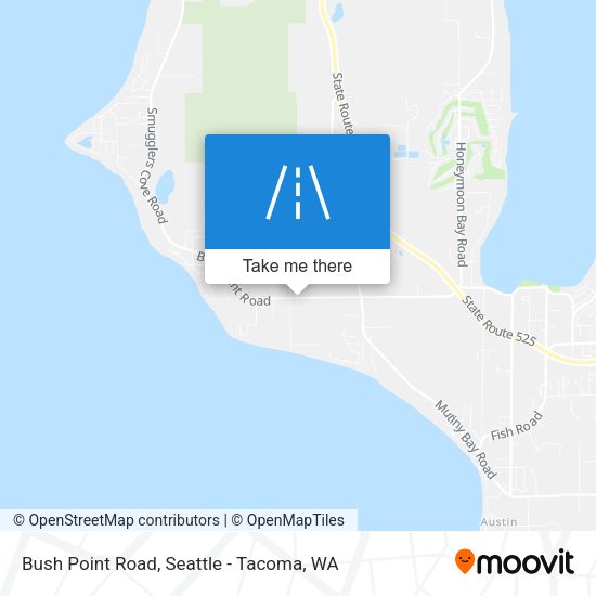Bush Point Road map