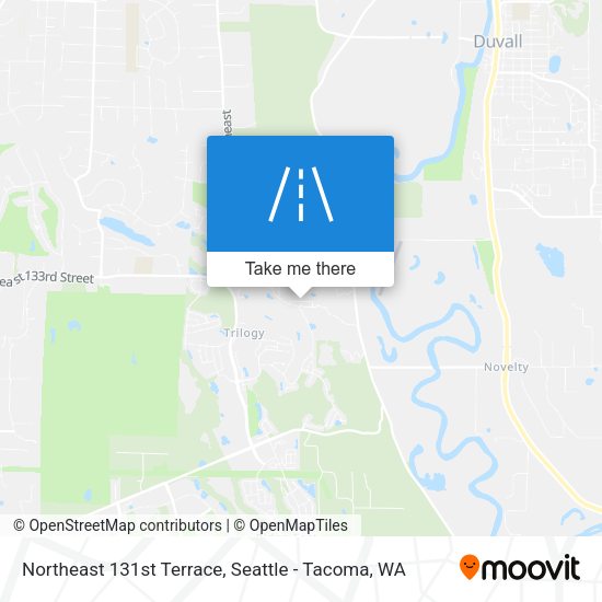 Northeast 131st Terrace map