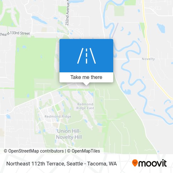 Northeast 112th Terrace map