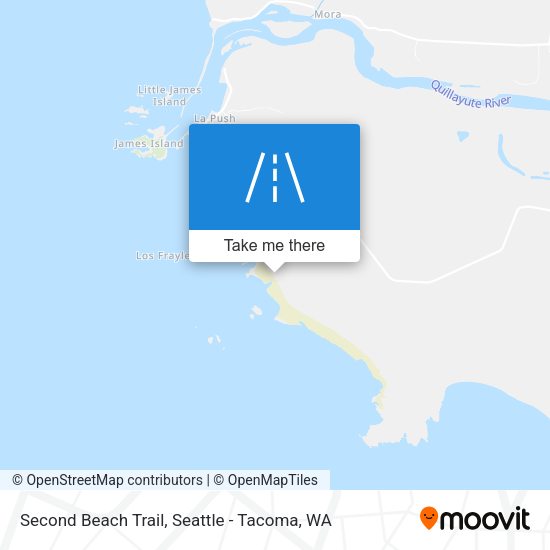 Second Beach Trail map