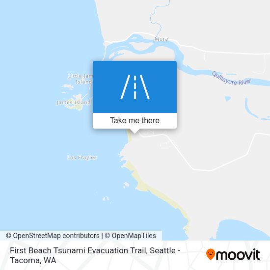 First Beach Tsunami Evacuation Trail map