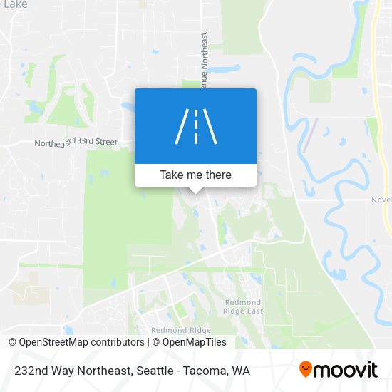 232nd Way Northeast map