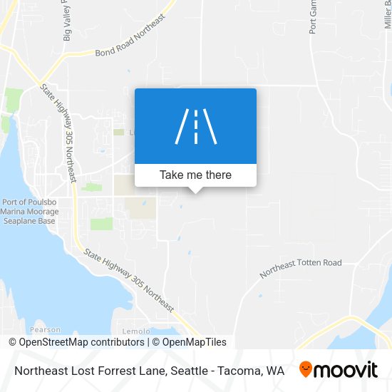 Northeast Lost Forrest Lane map
