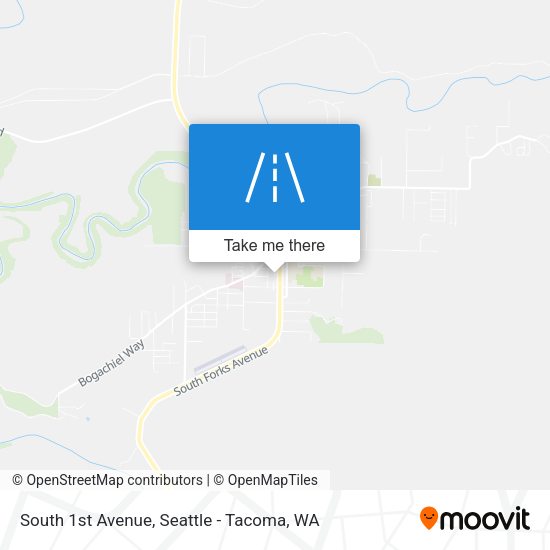 South 1st Avenue map