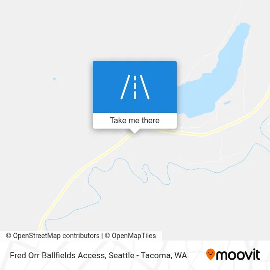 Fred Orr Ballfields Access map
