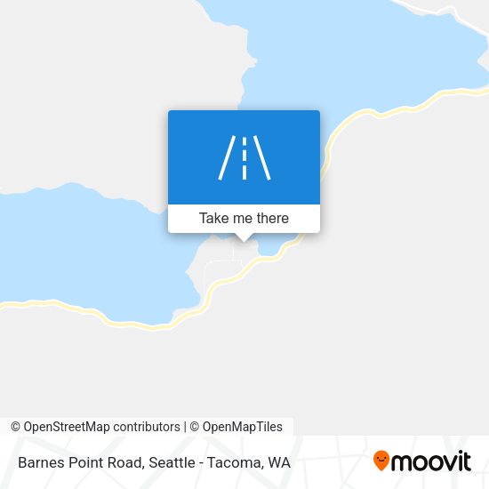 Barnes Point Road map