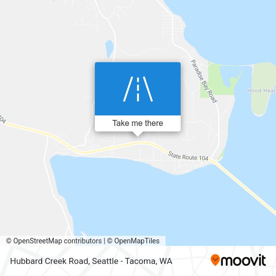 Mapa de Hubbard Creek Road
