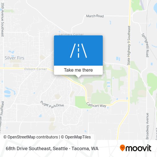 68th Drive Southeast map