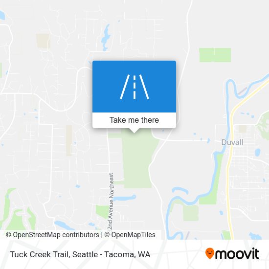 Tuck Creek Trail map