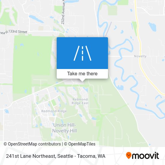 241st Lane Northeast map