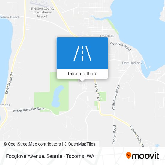 Foxglove Avenue map