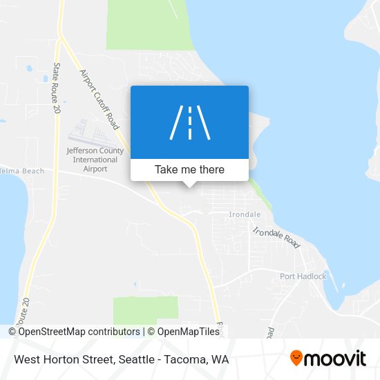 West Horton Street map