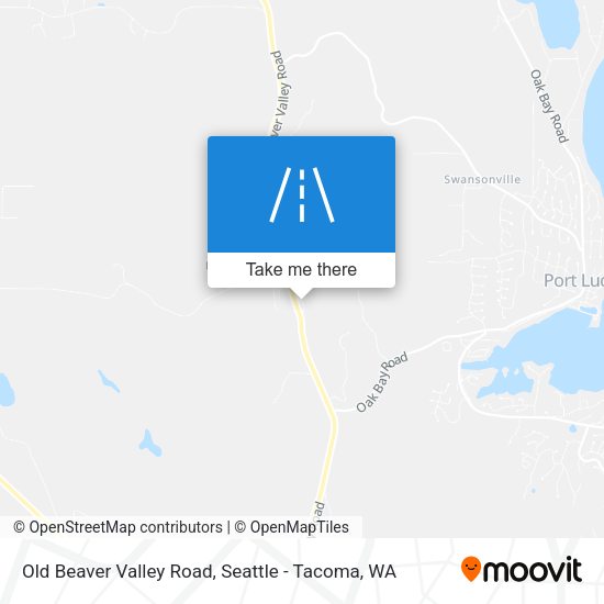 Old Beaver Valley Road map