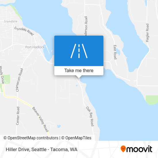 Hiller Drive map