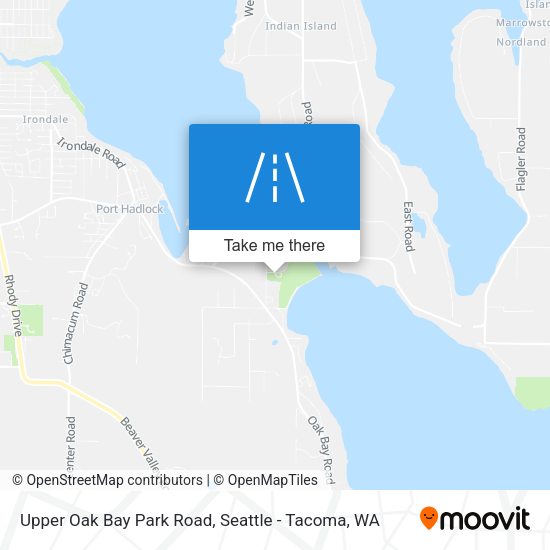 Upper Oak Bay Park Road map