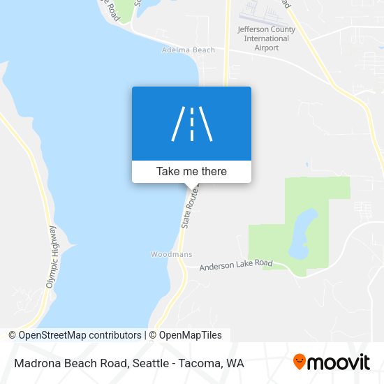 Madrona Beach Road map