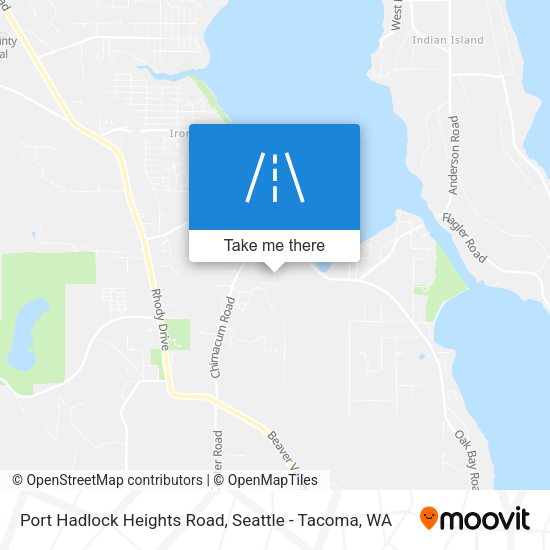 Port Hadlock Heights Road map