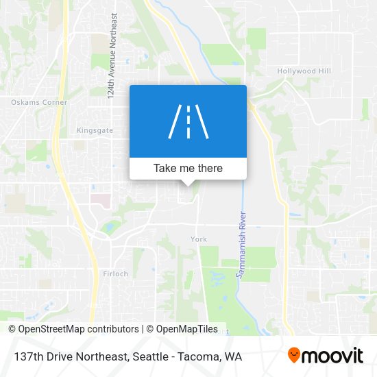 137th Drive Northeast map