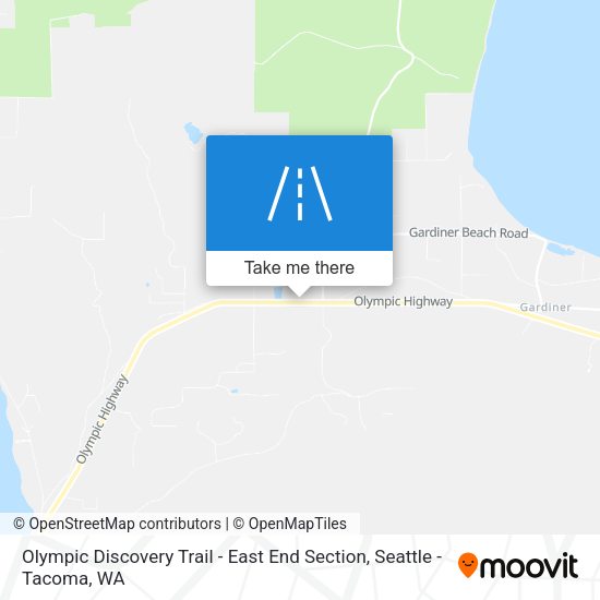 Olympic Discovery Trail - East End Section map