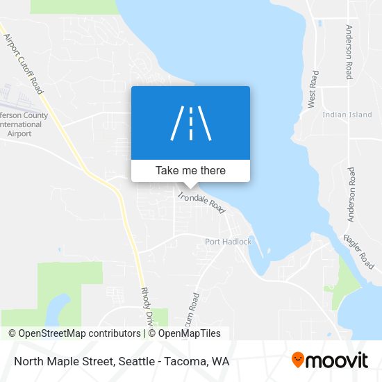 North Maple Street map