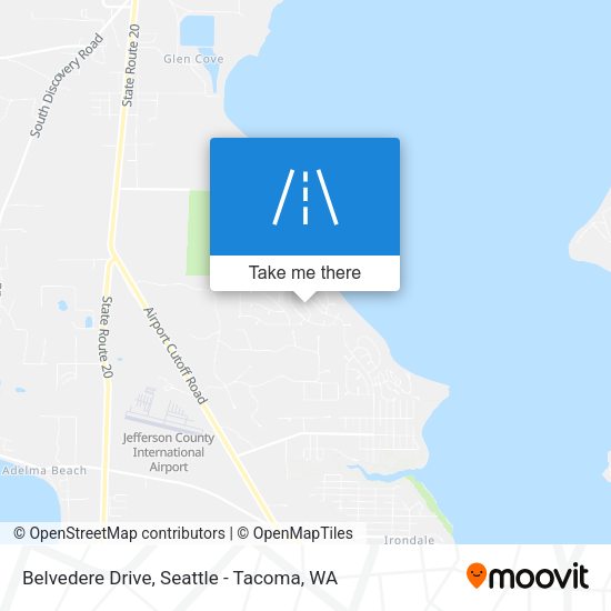 Belvedere Drive map