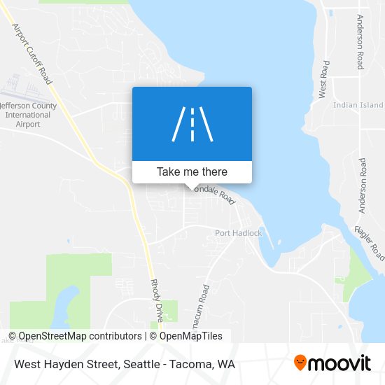West Hayden Street map