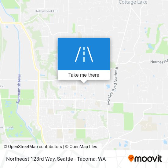 Northeast 123rd Way map