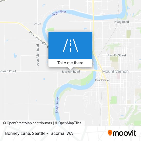 Bonney Lane map