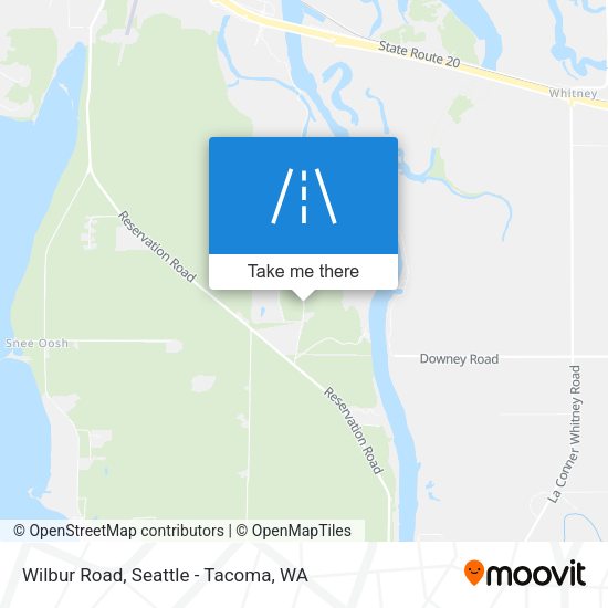 Wilbur Road map