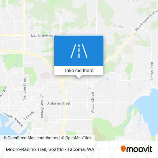 Moore-Racine Trail map