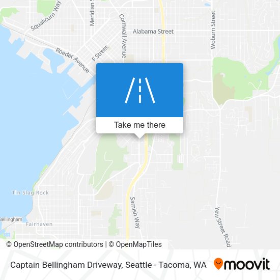 Captain Bellingham Driveway map