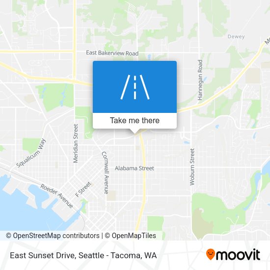 Mapa de East Sunset Drive