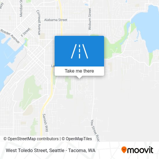 West Toledo Street map