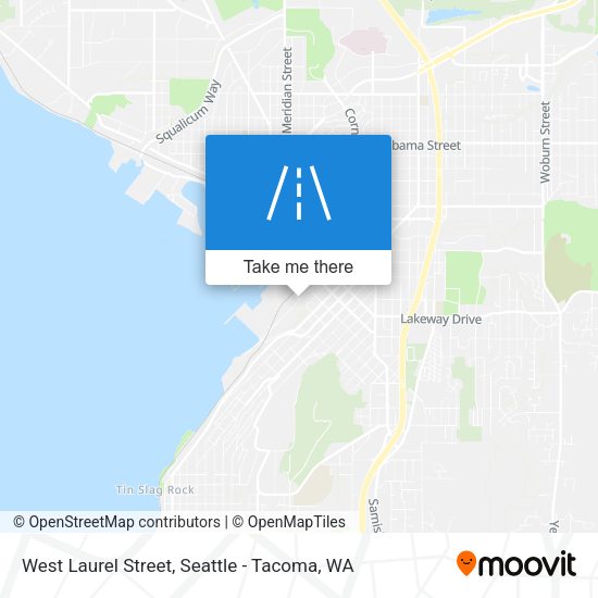 West Laurel Street map